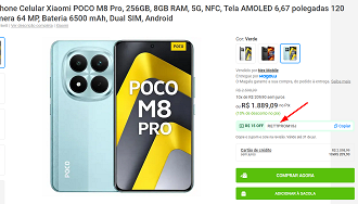 Oferta do POCO M8 Pro