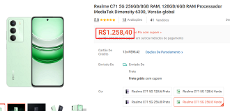 Oferta do realme C71 5G