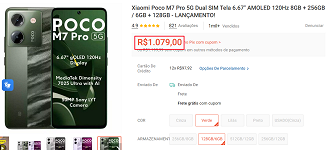 Oferta do POCO M7 Pro