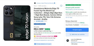 Motorola Edge 70 Fusion em oferta