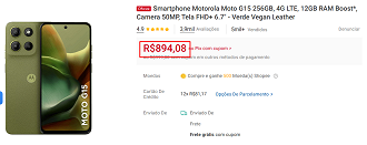 Oferta do Moto G15