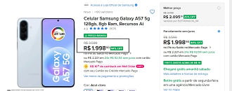 Oferta do Galaxy A57