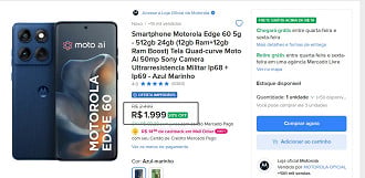 Oferta do Motorola Edge 60