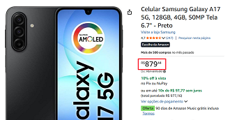 Oferta do Galaxy A17 5G