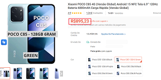 Oferta do POCO C85 4G
