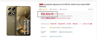 Motorola Signature em oferta