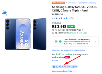 Oferta do Galaxy S25