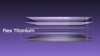 O Galaxy Z Fold 8 conta com uma nova resistência em titânio que promete maior durabilidade ao dispositivo.