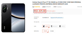 Oferta do POCO F7