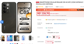 Oferta do realme C85 4G