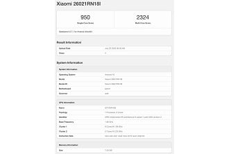 Teste de performance da versão global do Redmi Note 17 (Foto: Geekbench).