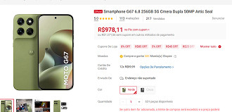 Oferta do Moto G67