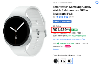 Oferta do Galaxy Watch 8