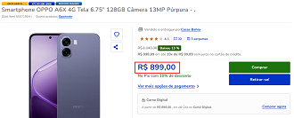 Oferta do OPPO A6x