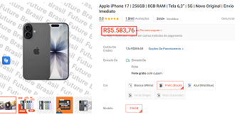 Oferta do iPhone 17