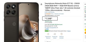 Promoção do Moto G77