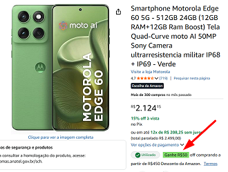 Oferta do Motorola Edge 60