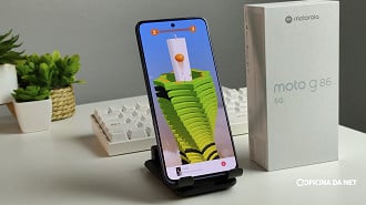 Moto G86 em teste de bateria