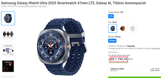 Oferta do Galaxy Watch Ultra 2025