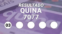 Resultado da Quina 7077 ACUMULADA em R$ 25 milhões: veja os números sorteados e quem ganhou Resultado da Quina 7077 ACUMULADA em R$ 25 milhões: veja os números sorteados e quem ganhou