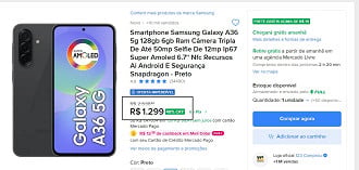 Galaxy A36 em oferta