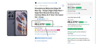 Promoção do Motorola Edge 60 Neo