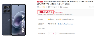 Oferta do Moto G86