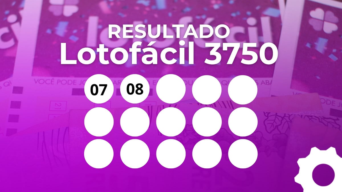 Veja os números sorteados da Lotofácil 3749. Imagem: Oficina da Net