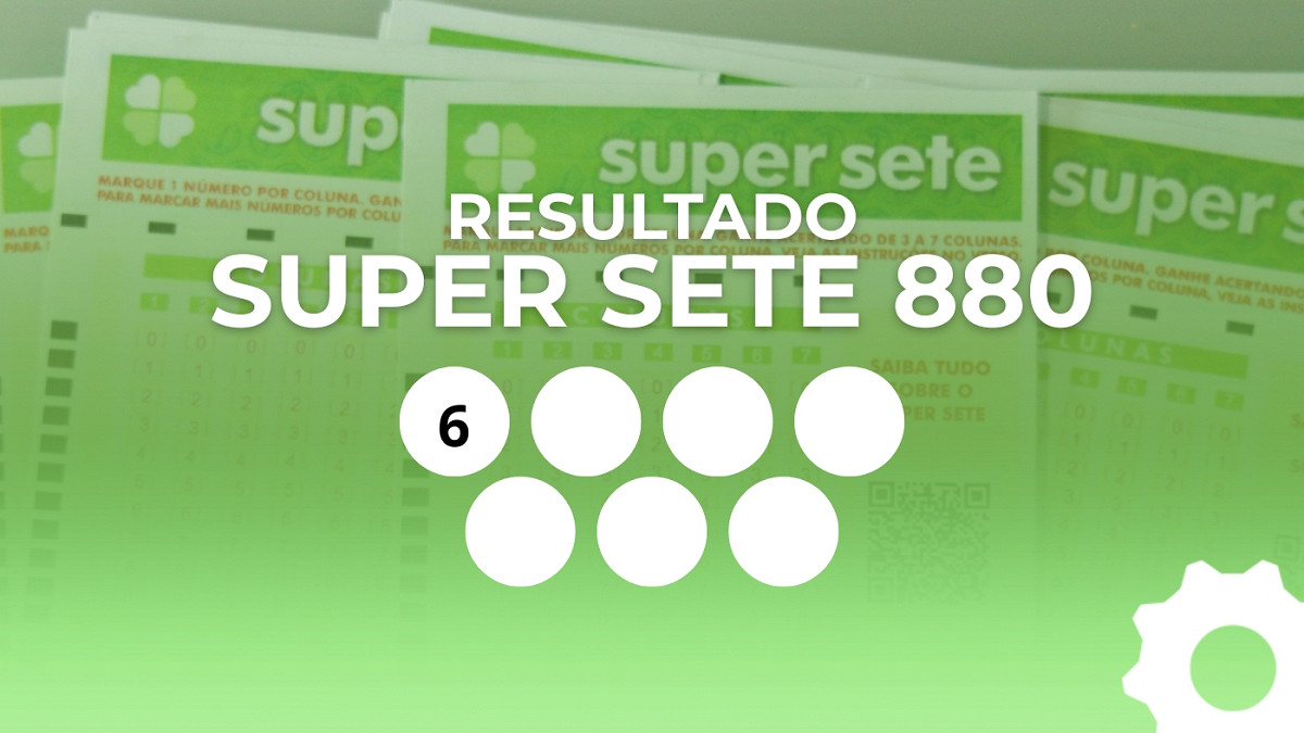 Veja os números sorteados do Super Sete 880. Imagem: Oficina da Net