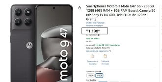 Promoção do Motorola Moto G47