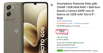 Oferta do Moto G06