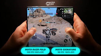 Jogamos COD Mobile com gráficos no baixo e taxa de quadros no Ultra.