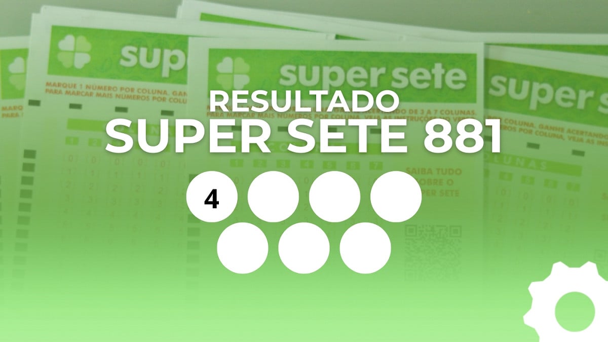 Veja os números sorteados do Super Sete 881. Imagem: Oficina da Net