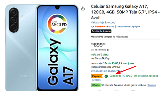 Oferta do Galaxy A17 4G
