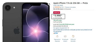 iPhone 17e aparece com descontaço.