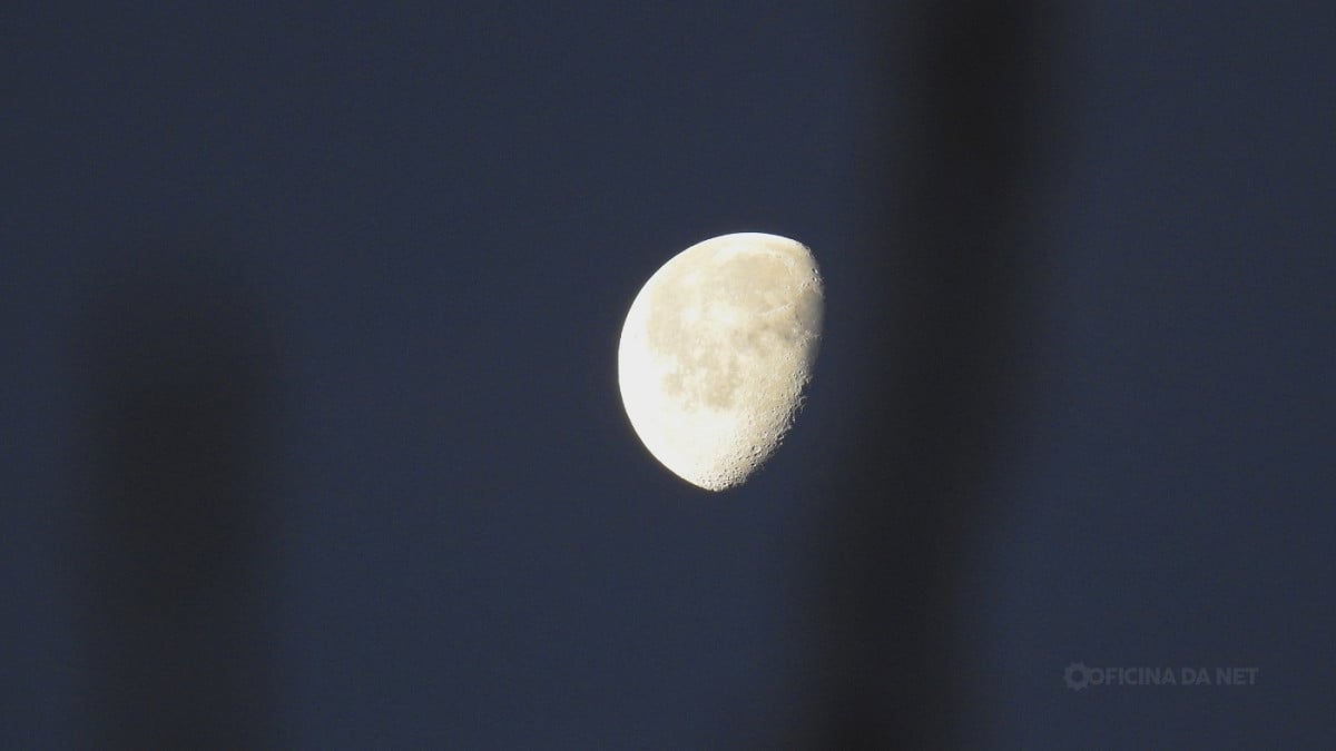 Qual a fase da Lua nesta quarta, 5 de agosto de 2026. Imagem: Oficina da Net