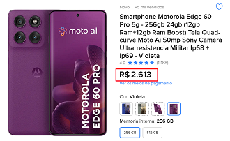 Oferta do Motorola Edge 60 Pro