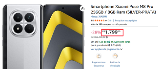 Oferta do POCO M8 Pro