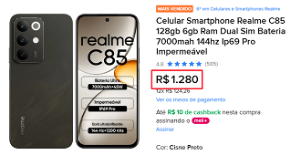 Oferta do realme C85 4G