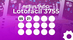 Resultado da Lotofácil 3755 de R$ 5 MILHÃES hoje: veja os 15 números sorteados Resultado da Lotofácil 3755 de R$ 5 MILHÃES hoje: veja os 15 números sorteados
