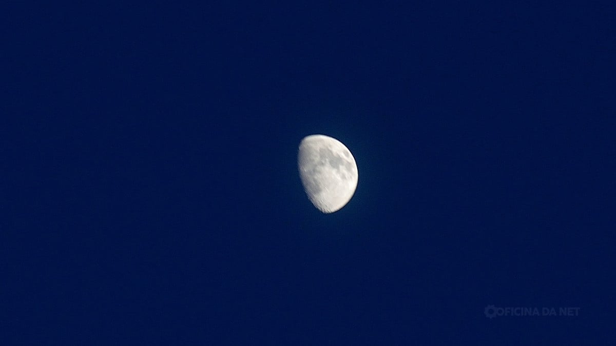 Qual a fase da Lua nesta sexta, 7 de agosto de 2026. Imagem: Oficina da Net