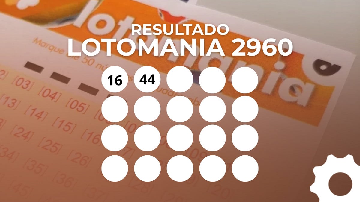 Veja os números sorteados da Lotomania 2960. Imagem: Oficina da Net