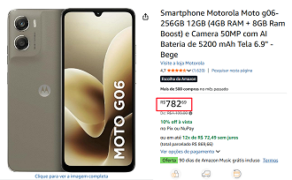 Oferta do Moto G06