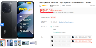 Oferta do POCO C85 4G