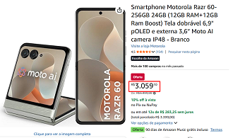 Oferta do Motorola Razr 60