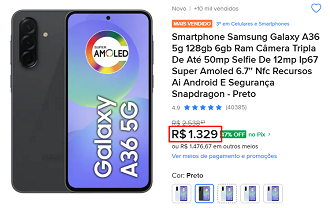 Oferta do Galaxy A36