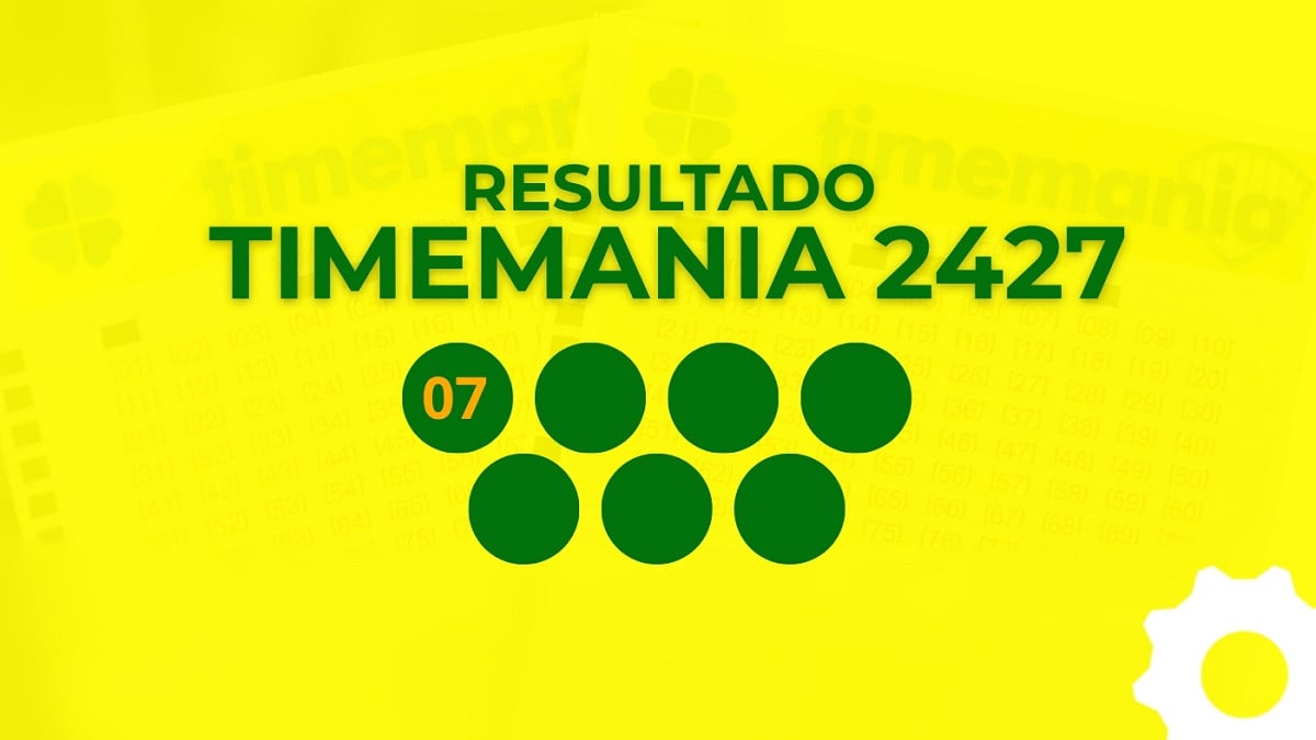 Veja os números sorteados da Timemania 2427