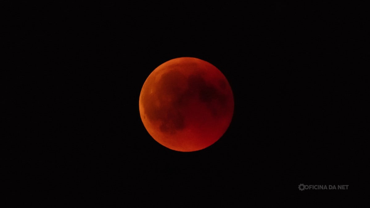 Qual a fase da Lua nesta quarta, 12 de agosto de 2026. Imagem: Oficina da Net