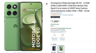 Promoção do Motorola Edge 60