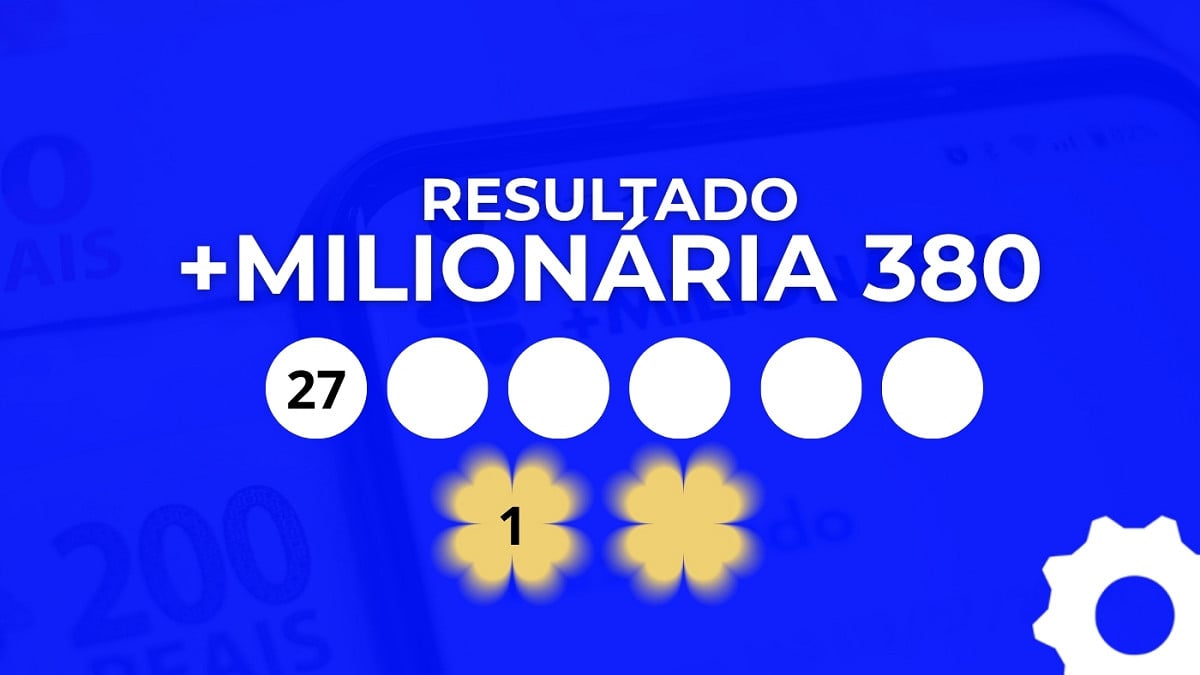 Veja os números sorteados da +Milionária 380 Imagem: Oficina da Net